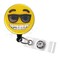 Retro Retractable ID Holder, Cool Man Badge Holder, Smiley Face Badge Holder, Funny Retractable Lanyard, Funny Carabiner Clip - GG6245 product 1